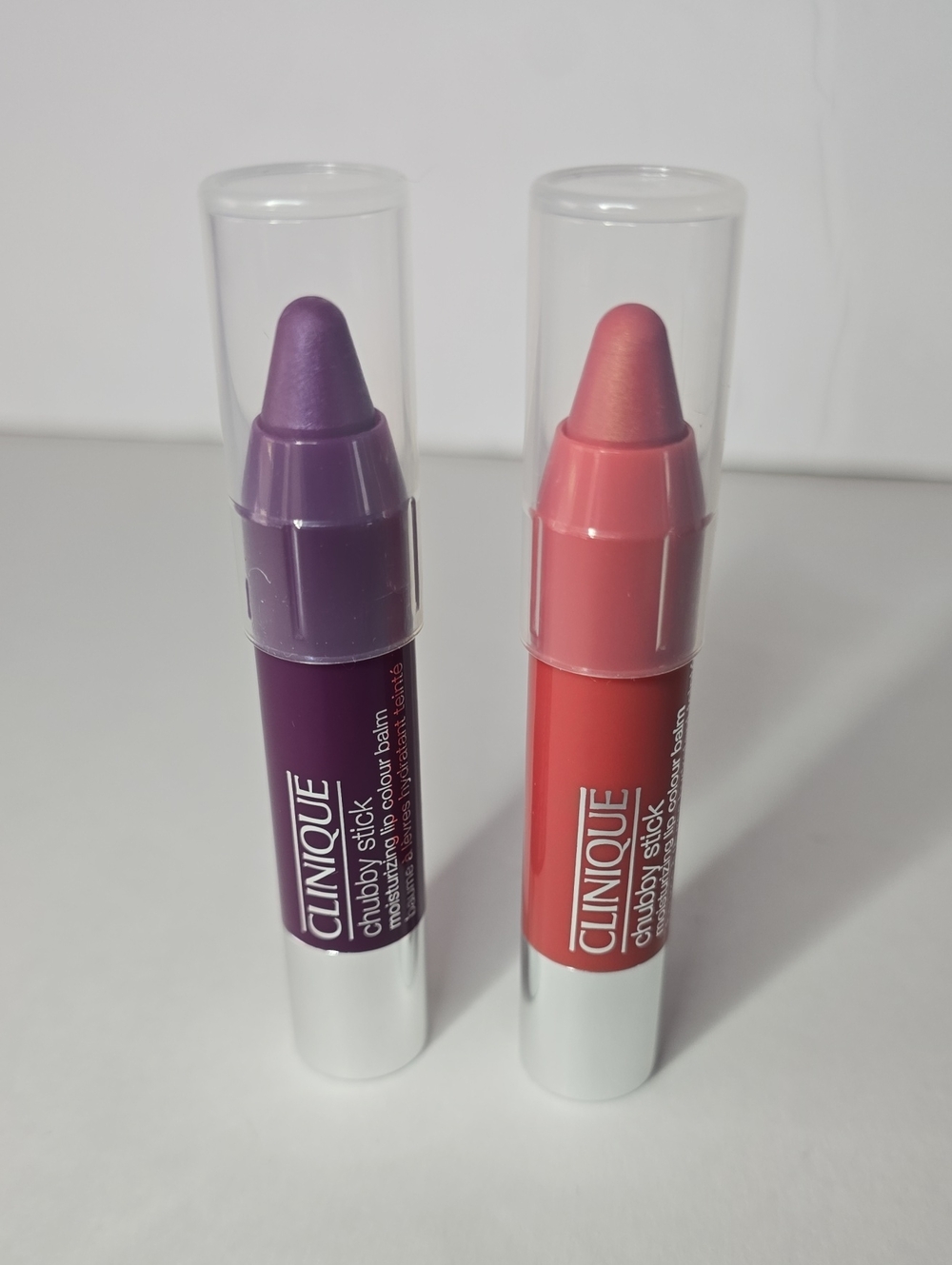 Clinique Chubby Stick Duo  Moisturizing Lip Colour  Balm Set Of 2, New